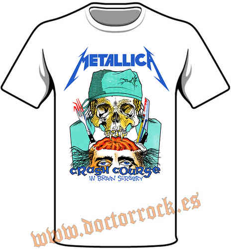 Camiseta Metallica Crash Course In Brain Surgery