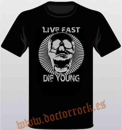 Camiseta Live fast die young