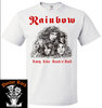Camiseta Rainbow Long Live Rock`n`Roll Blanca