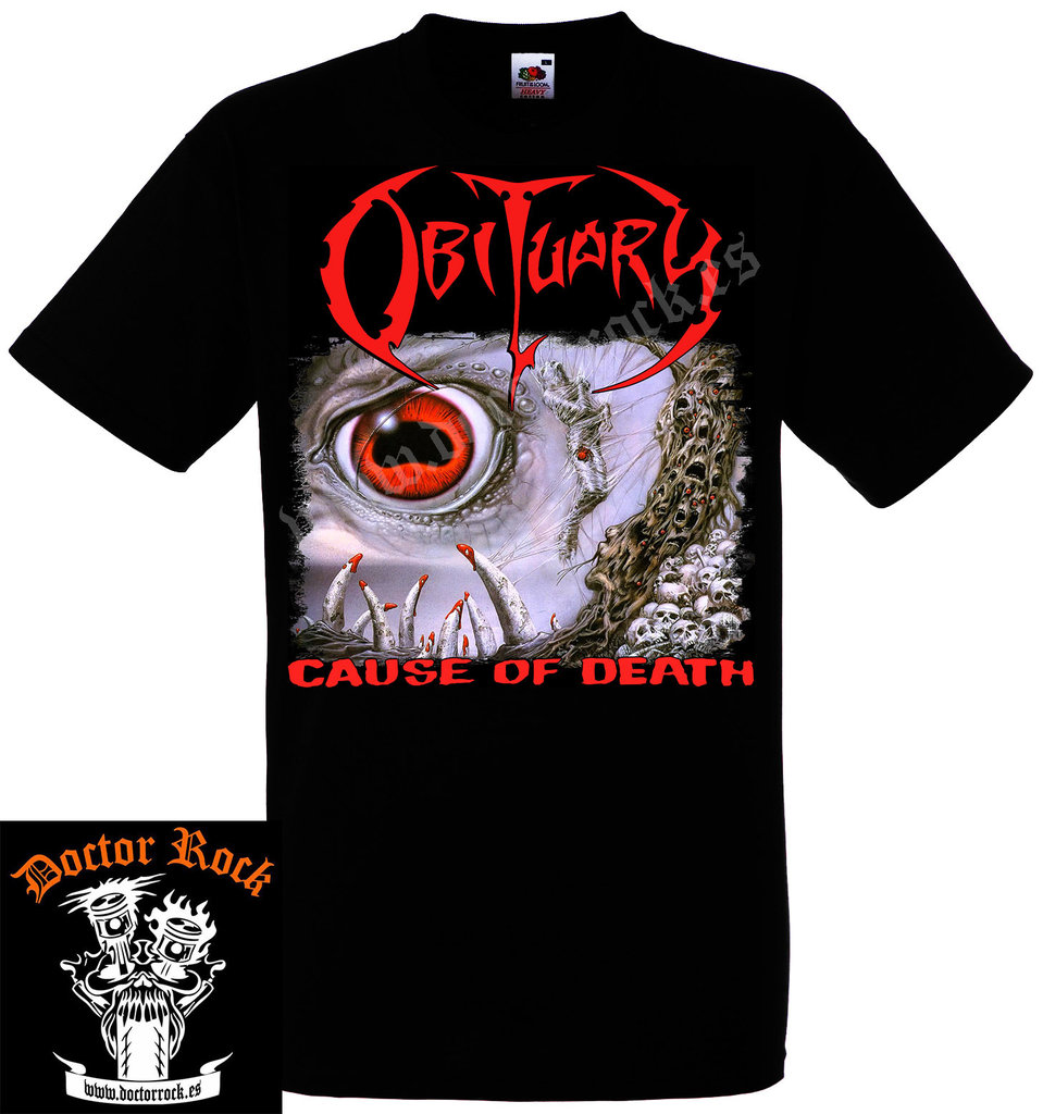 Voltage mud together Camiseta Obituary Cause Of Death - DOCTOR ROCK