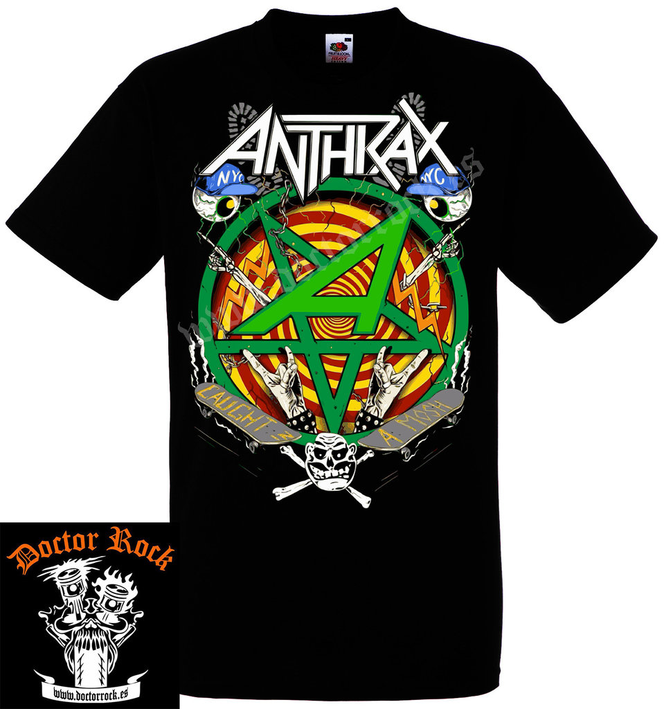 Cambio Juicio Noble Camiseta Anthrax Caught In A Mosh - DOCTOR ROCK