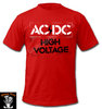 Camiseta AC/DC High Voltage Roja